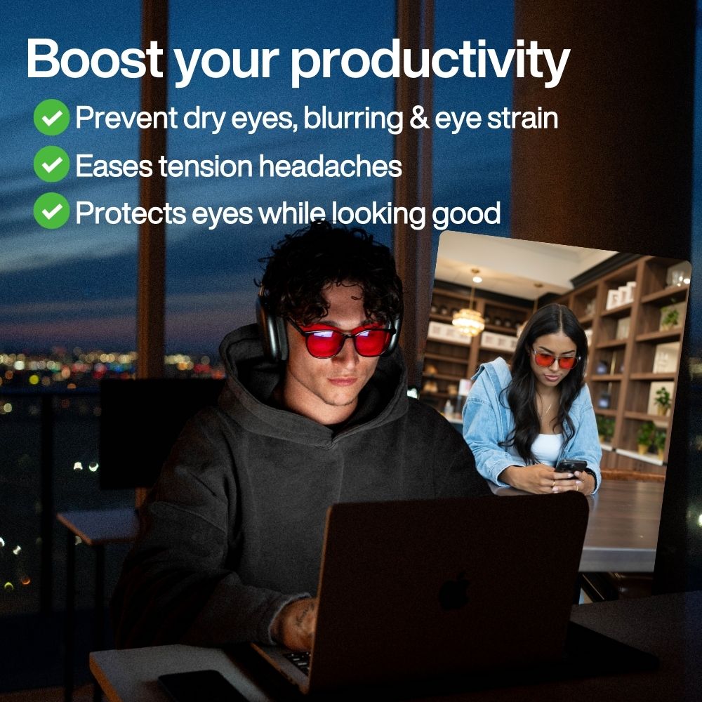 Noctys™– The 99.9% Blue Light Shield for Migraine Relief & Deep Sleep